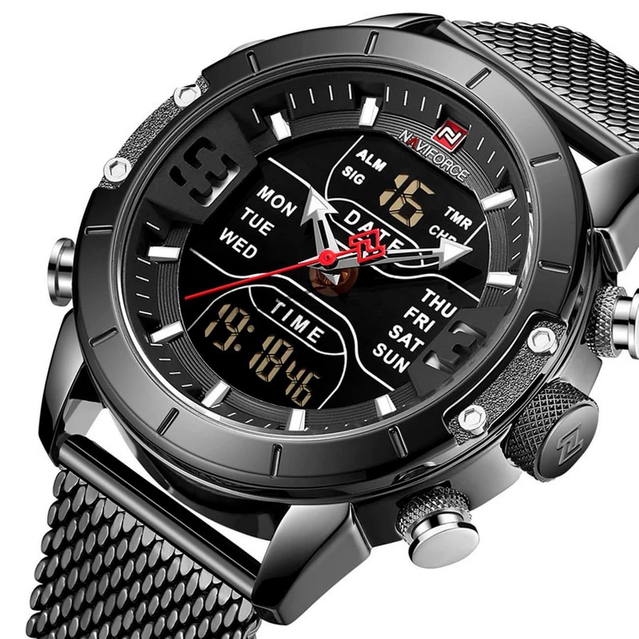 Reloj Naviforce Original Nf 9153 Acero Inoxidable + Estuche